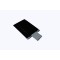 1.75" x 2.5" Black Mylar Foil Pouch (5,000/case) - 0175VF4C025BLK