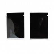 1.75" x 2.5" Black Mylar Foil Pouch; (5,000/case) - 0175VF4C025BLK