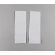 2.25" x 6.5" OD Matte White Pouch