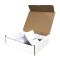 3.0" x 4.5" OD PAKVF4W White MylarFoil MiniPouch with Tear Notch and Load Lip (1,000/pack) - 03MFW045BNL