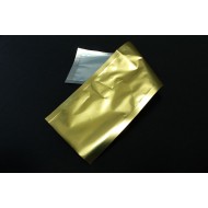 clear and gold pouch