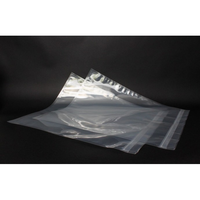 13" x 18" OD Transparent Vacuum Pouch with ZipSeal (boilable/microwavable) - 05MP1318OZE