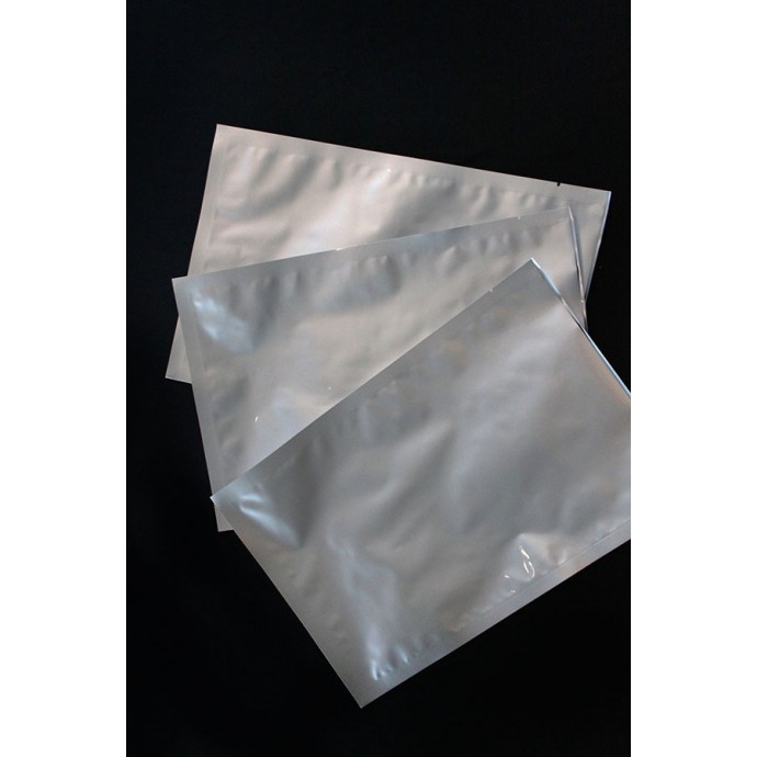 7.5" x 9.25" Silver 3-Side Seal Pouch - 075MFS0925