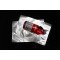 holds product secure and safe pile of silver pouches with bottleof vitamin water on top