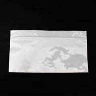 11" x 6" White Mylar Foil Pouch with Zipper