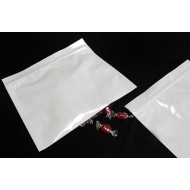 11" x 10" White Mylar Foil Pouch with Zipper