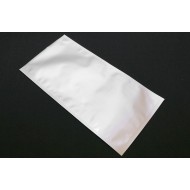 single empty white foil PET 3-side seal pouch