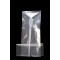 3.0" x 7.0" OD Clear 3 Side Seal Pouch with Semicircle Lip and Tear Notch (1,000/case) - 48MT0307NSTN