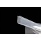 3.5" x 8.5" OD Clear 3 Side Seal Pouch with Semicircle Lip and Tear Notch (1,000/case) - 48MT035085NSTN