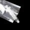 3.5" x 8.5" OD Clear 3 Side Seal Pouch with Semicircle Lip and Tear Notch (1,000/case) - 48MT035085NSTN