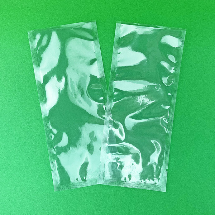 48MT0307TNLDB - gama sterilization ready clear pouches premade with load lip clear sterilization ready pouch with medical droppers