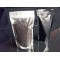 6" x 9.37" x 3.25" Clear/Black Stand Up Pouch; (1,000/case) -CVB325ZRC