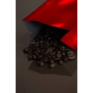 6OZRE - 6-10 Ounce Red MylarFoil Coffee Bag Without Valve; (1,000/case)
