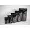 5" x 8" x 3" OD Black Mylar Foil Stand Up Pouch (1,000/case) - BBB03ZRC