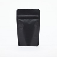 3.125" x 5" x 2" O.D Black Soft Touch Stand Up Pouch (1,000/case) - AASTB02ZRC