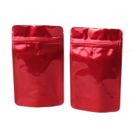 Red Mylar Foil Stand Up Pouch