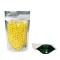 4" x 6.41" x 2.25" Clear/Green Stand Up Pouch (1,000/case) - AVGR02Z