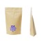 5" x 8" x 3" OD Kraft Stand Up Pouch with Shamrock Window (1,000/case) - BNK03ZSR