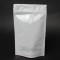 5" x 8" x 3" OD Clear/White Stand Up Pouch w/ Disclaimer NO Tear Notch (1,000/case) -BVS03ZMEDNTN