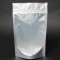 5" x 8" x 3" OD Clear/White Stand Up Pouch w/ Disclaimer NO Tear Notch (1,000/case) -BVS03ZMEDNTN