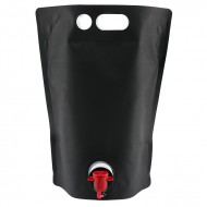 single black 3L barrel pouch with red dispensing tip and handle holes