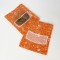 5.0" x 6.0" 3-Side Seal Label-Ready Orange and White Printed Pastry Bag with Window and Tear Notch (1,000/case) - CP071122ORGC