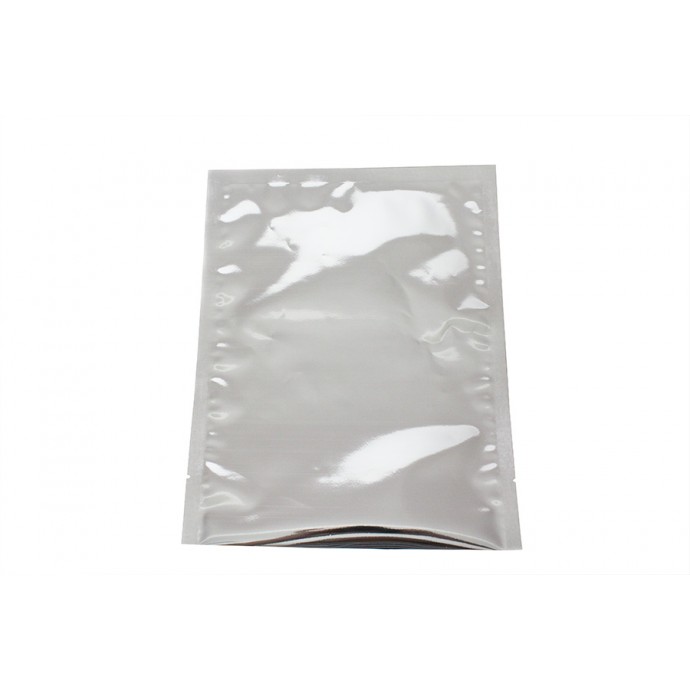 8" x 10" Metalized Silver 3-Side Seal Pouch - CTN35M0810FC