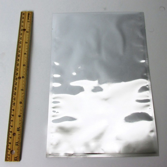 8" x 12" Metalized Silver 3-Side Seal Pouch - CTN35M0812FC