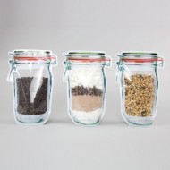 6.25" x 9.5" x 3.25" O.D. Mason Jar Stand Up Pouch