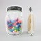 6.625" x 9.875" x 2.75" O.D. Mason Jar with Black Lid Stand Up Pouch (1,200/case) - RPMJPBG275BLK 