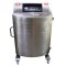 silver vertical chamber sealer with door latched closed