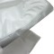 10.75" x 17.25" O.D Clear/White Teknapore HDPE Peelable Pouch with Chevron Seal (500/case) - 1075PPL1725CV