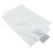 10.75" x 17.25" O.D Clear/White Teknapore HDPE Peelable Pouch with Chevron Seal (500/case) - 1075PPL1725CV