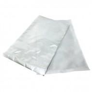 White/clear tyvek alternative chevron peel pouch