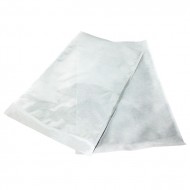 White/clear tyvek alternative chevron peel pouch