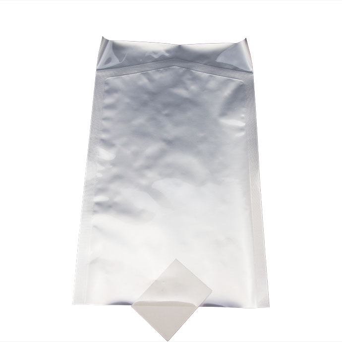 2 x 4.125 OD White Peelable Pouch with Chevron seal (1,000/case) -  02PL04125W