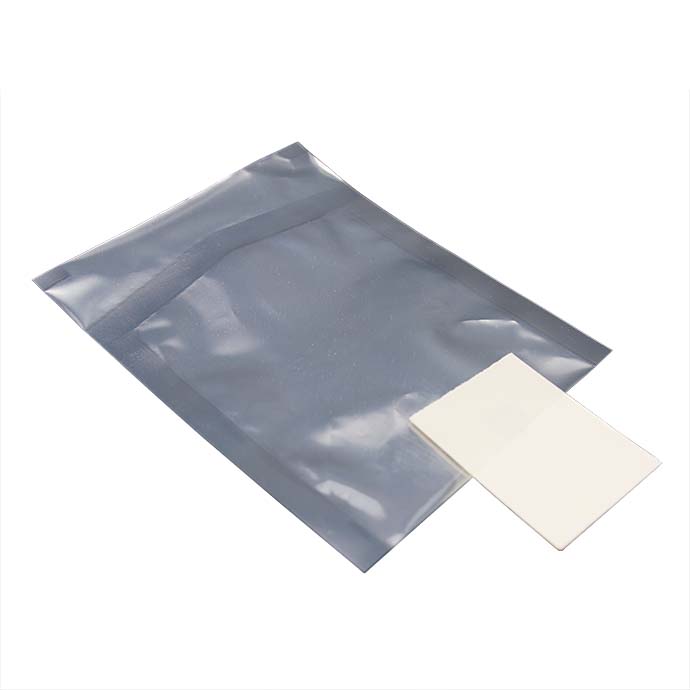 2 x 4.125 OD White Peelable Pouch with Chevron seal (1,000/case) -  02PL04125W