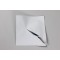 3.5" x 3.5" OD White Child Resistant Pouch; (5,000/case) - CRW03250325TS