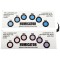 Humicator® 10%-60% RH 6 Spot Humidity Indicator Card (10/pack) - 6HC1060
