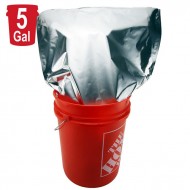 5G195MFS29 19.5" x 29" 5 gallon bucket pouch large full foil PET heat seal bag for 5 gallon pails