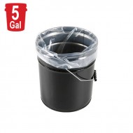 clear pail liner cylindrical bag