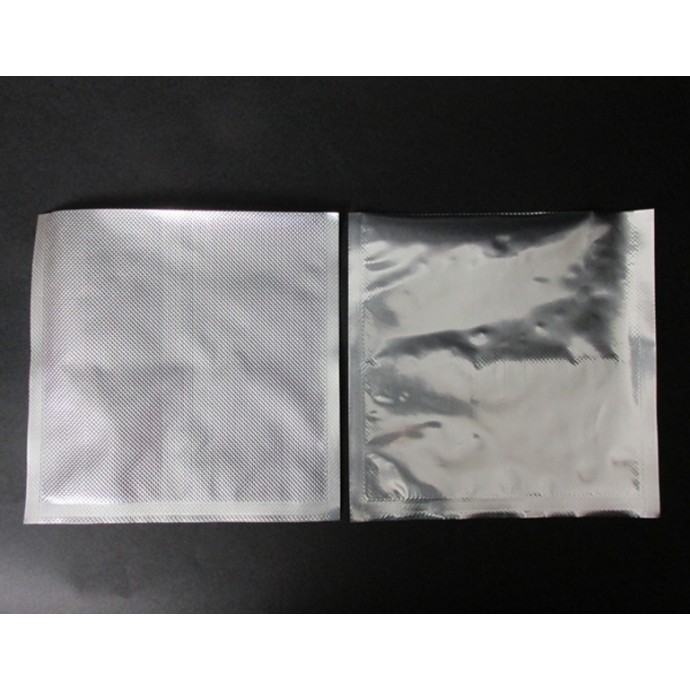 8" x 8" 4 mil Silver Channel vacuum Foil food saver bag  - ECBVF2N0808
