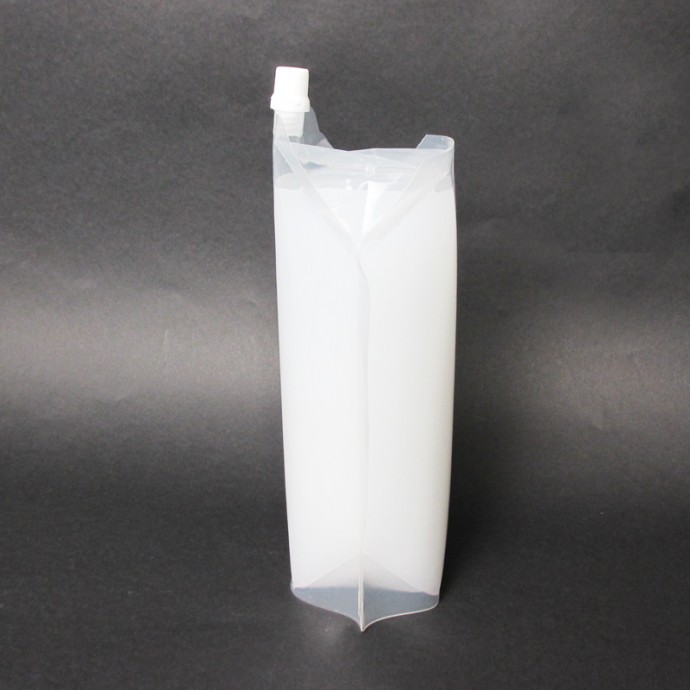 7" x 10.5" x 4" OD Clear SpoutPAK™ with 9mm Reclosable Cap - FTS05DG