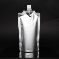 5" x 8.625" x 3.125" Silver SpoutPAK™ with 16mm Spout