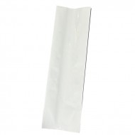 4" x 13" x 2.5" white side gusset coffee bag