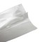 easy to grasp fin seal on back clear finseal peeled up from back of pouch