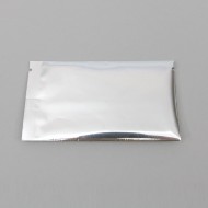 small silver finseal pouch with opening