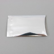 small silver finseal pouch with 3 side seal