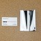 Silver Fin Seal pouch next to business card Silver Fin Seal pouch next to business card