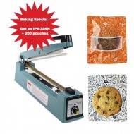 12” IPK-305H Tabletop Impulse Sealer & 200 Label Ready Bags